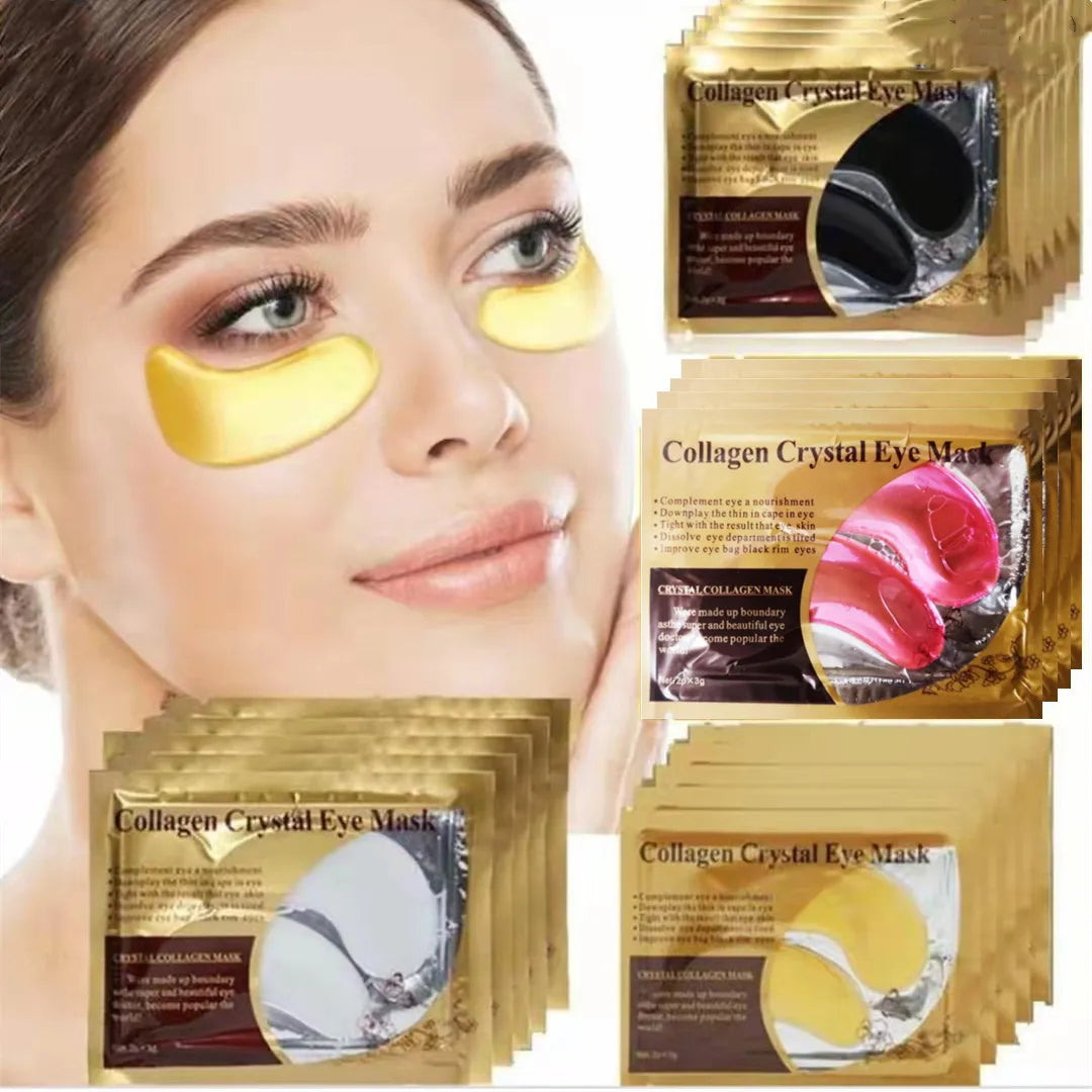 Masques Contour des Yeux Or & Collagène – 20 Patchs Hydratants Anti-Cernes