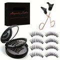 Kit Faux Cils Magnétiques 3D – 8 Pièces, Réutilisables, Sans Colle