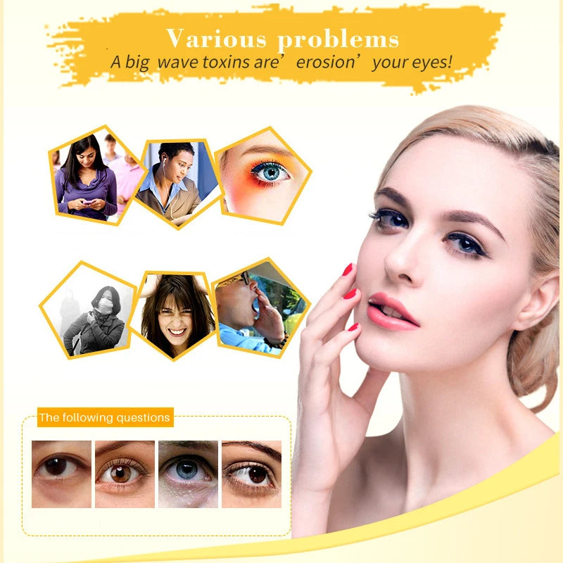 Masques Contour des Yeux Or & Collagène – 20 Patchs Hydratants Anti-Cernes