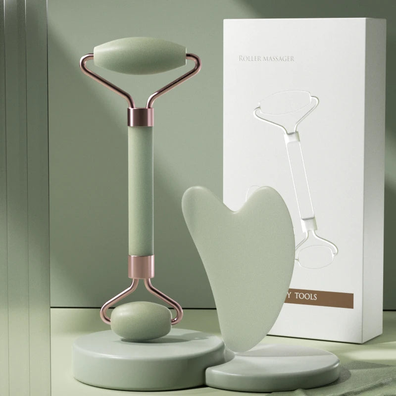 Roller Massage Facial en Résine – Gua Sha & Soin du Visage