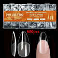 600 Faux Ongles Semi-Mat Amande – Couverture Totale, Colle Incluse | Press-On