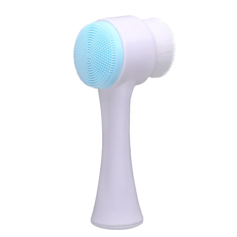 Brosse Nettoyante Visage Double Face en Silicone 3D