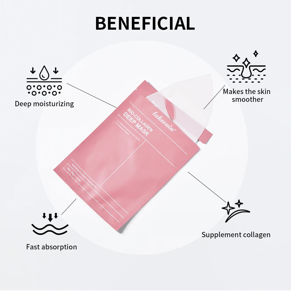 Masque Hydrogel Bio-Collagène – Hydratation Profonde & Anti-Âge Nuit