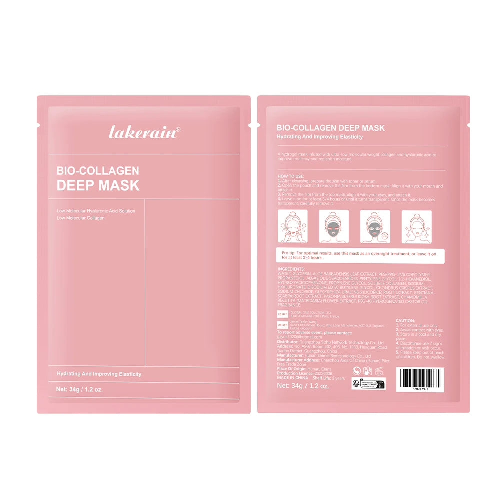 Masque Hydrogel Bio-Collagène – Hydratation Profonde & Anti-Âge Nuit