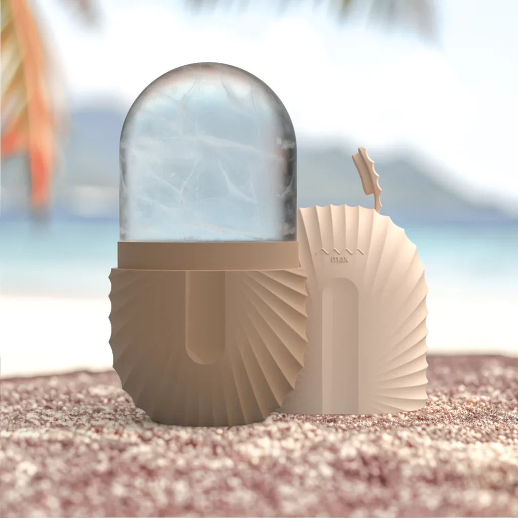 Ice Globe Roller Visage – Billes Glaçantes, Lifting & Contouring Naturel